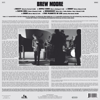 BREW MOORE Live In Europe 1961 Back